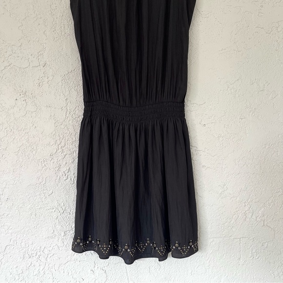 Ramy Brooke Polly Paris Sleeveless Black Studded Mini Dress - Picture 11 of 11